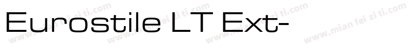 Eurostile LT Ext字体转换